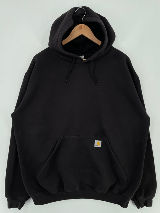 Vintage CARHARTT Size L Hoodie Sweat-Shirt / E3984S