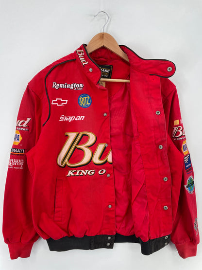 Vintage NASCAR BUDWEISER Size M Racnig Jacket / E3951J