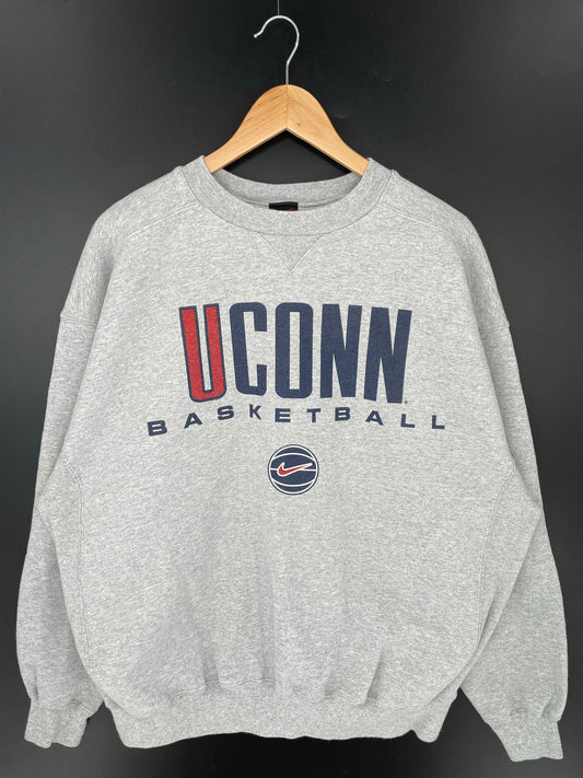 00' NIKE UCON BASKETBALL Size L Vintage College Sweat-shirt / K9278