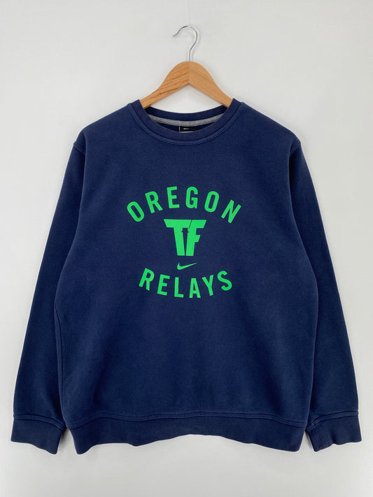 Vintage NIKE x OREGON RELAYS Size L Vintage College Sweat-Shirt / E267