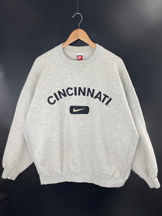 90’s NIKE CINCINNATI Size XL Vintage College Sweat-shirt / K9858