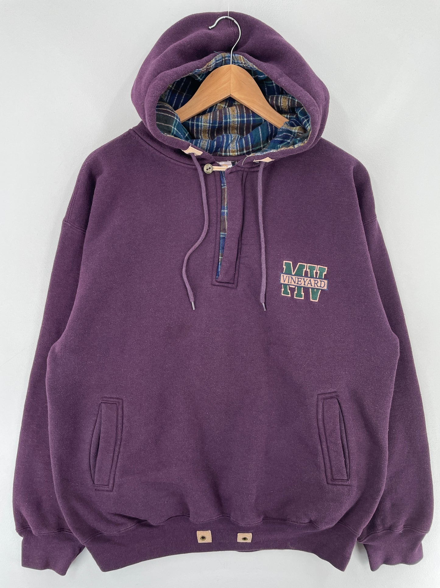 00' MARTHA'S VINEYARD Size L Vintage Hoodie Sweat-Shirt / E6338S