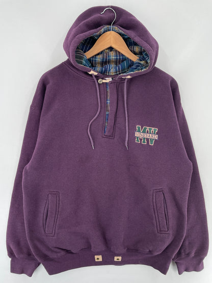 00' MARTHA'S VINEYARD Size L Vintage Hoodie Sweat-Shirt / E6338S