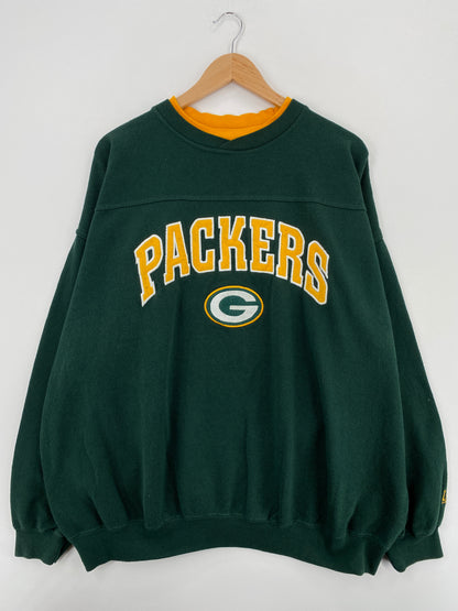 90's GREEN BAY PACKERS Size XXL Vintage NFL Sweat-Shirt / A5837