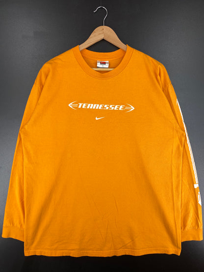 00' NIKE TENNESSEE VOLUNTEERS Size XL Vintage College Long Sleeve T-Shirts / A1683