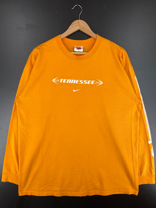 00' NIKE TENNESSEE VOLUNTEERS Size XL Vintage College Long Sleeve T-Shirts / A1683