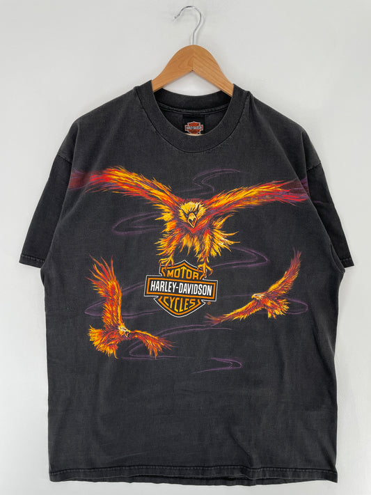 90's HARLEY DAVIDSON Made in USA Size XL Vintage T-shirt / E6530T