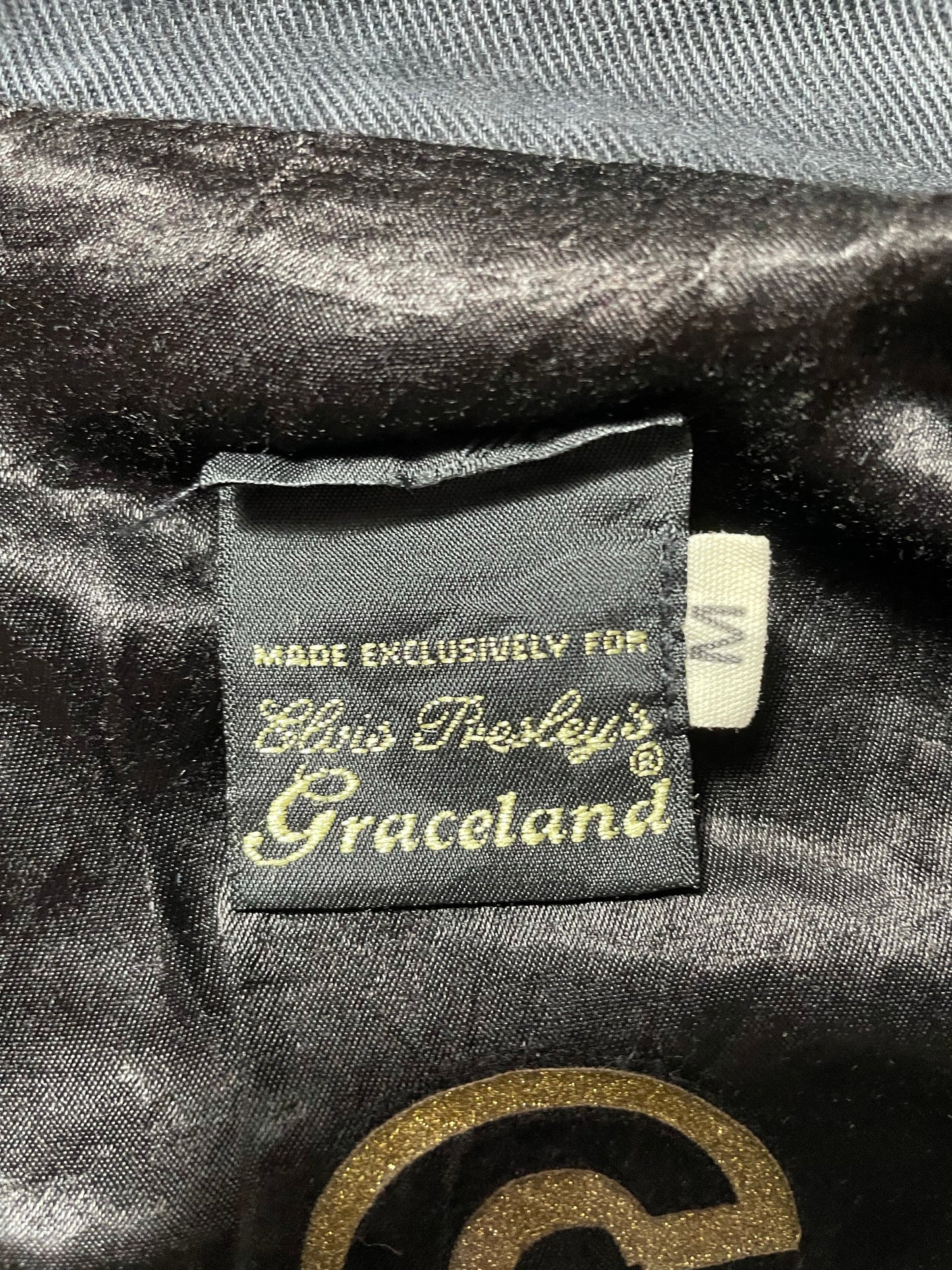 1999 ELVIS PRESLEY Made in USA Size M Vintage Jacket  / K5002