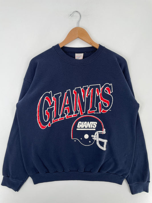 1998 NEW YORK GIANTS Made in USA Size XL Vintage NFL Sweat-Shirt / E2641S