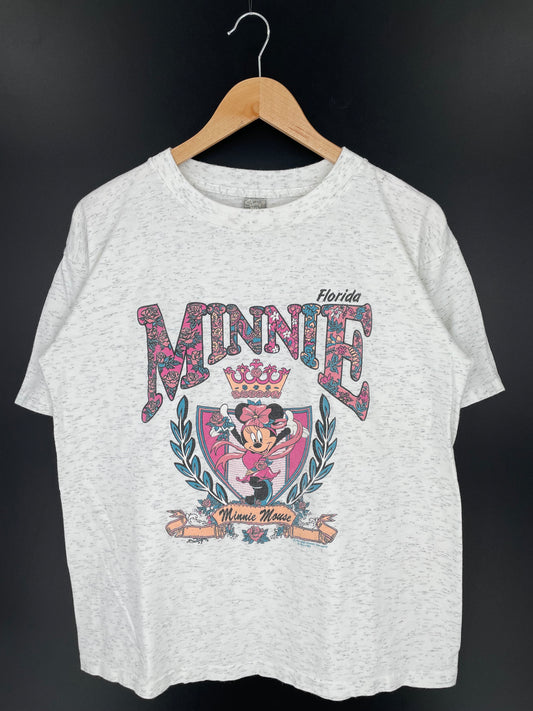 90’s DISNEY MINNIE Made in USA Size L Vintage T-Shirt / A60