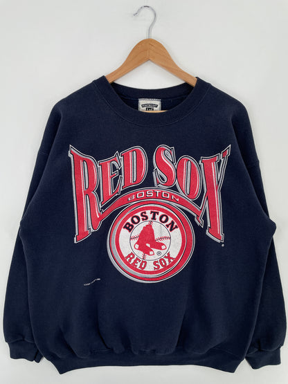 1995 BOSTON RED SOX Made in USA Size XL Vintage MLB Sweat-Shirt / E1521S