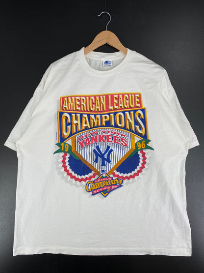 .1996 STARTER x NEW YORK YANKEES Made in USA Size XL Vintage MLB T-Shirt / A5196