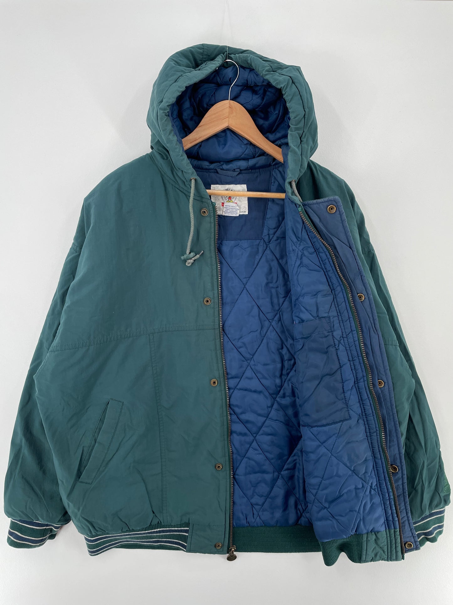 90's STARTER x DISNEY Size L Vintage Padded Nylon Jacket / A9919