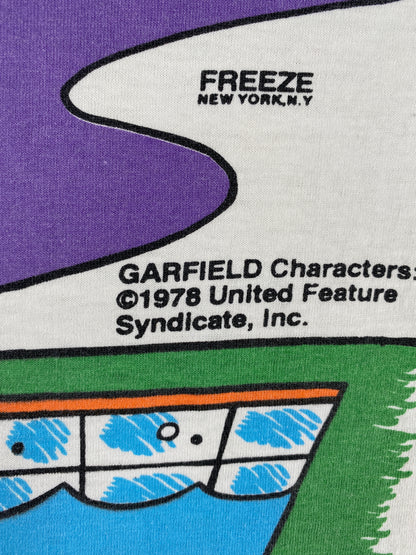 90’s GARFIELD Made in USA Size One Size(Approx.XL) Vintage T-Shirts / A5503