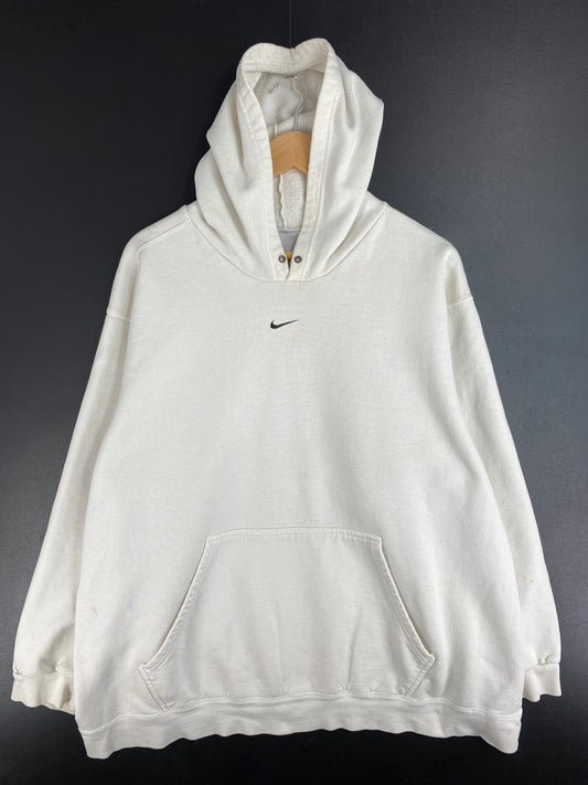 90’s NIKE CENTER SWOOSH Size XXL Vintage Hoodie Sweat-Shirt / E1054