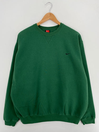 00' NIKE MINI SWOOSH Size L Vintage Sweat-shirt / A6443