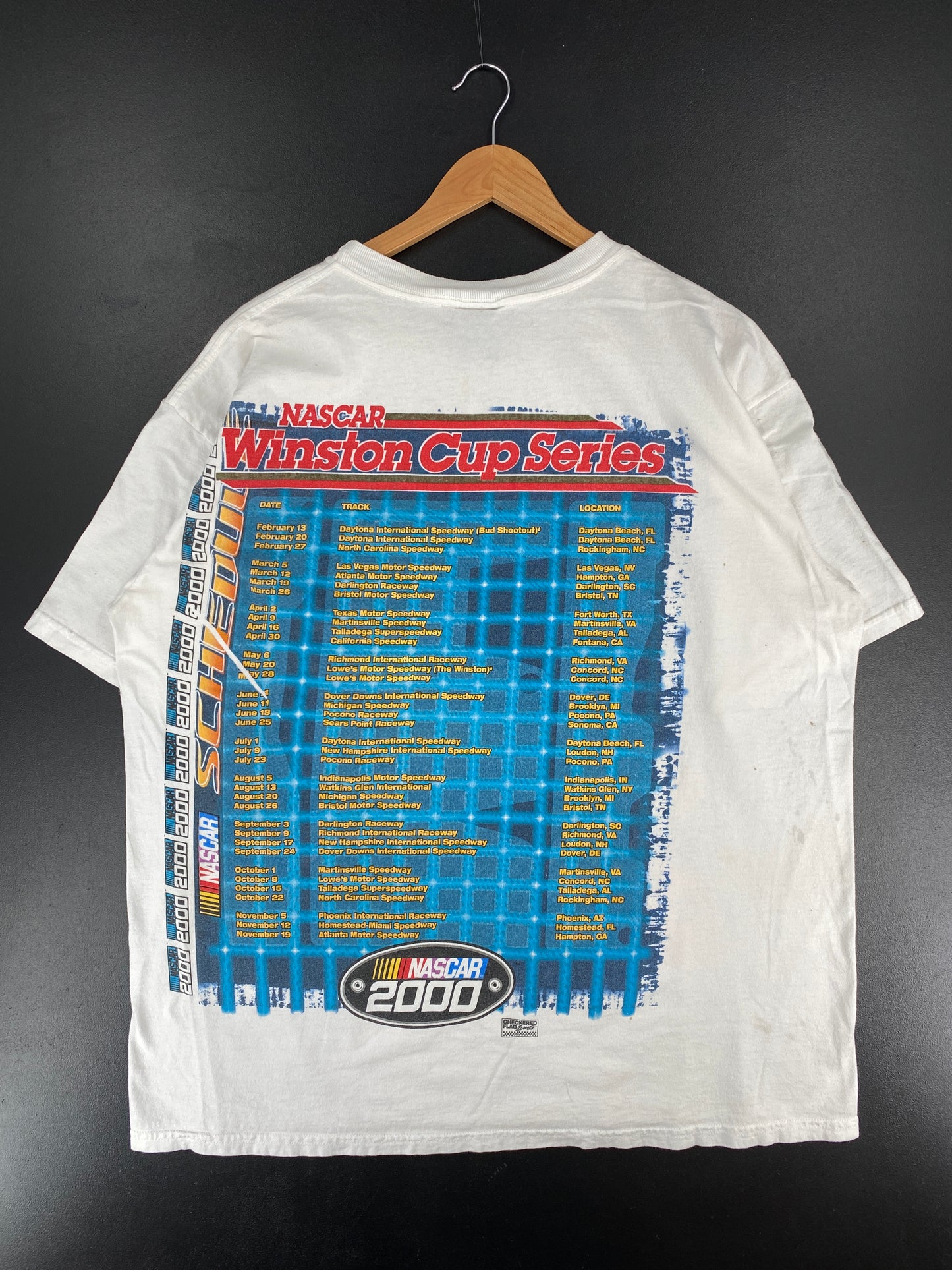 2000 NASCAR WINSTON CUP SERIES Size XXL Vintage Racing T-Shirt / E6144T