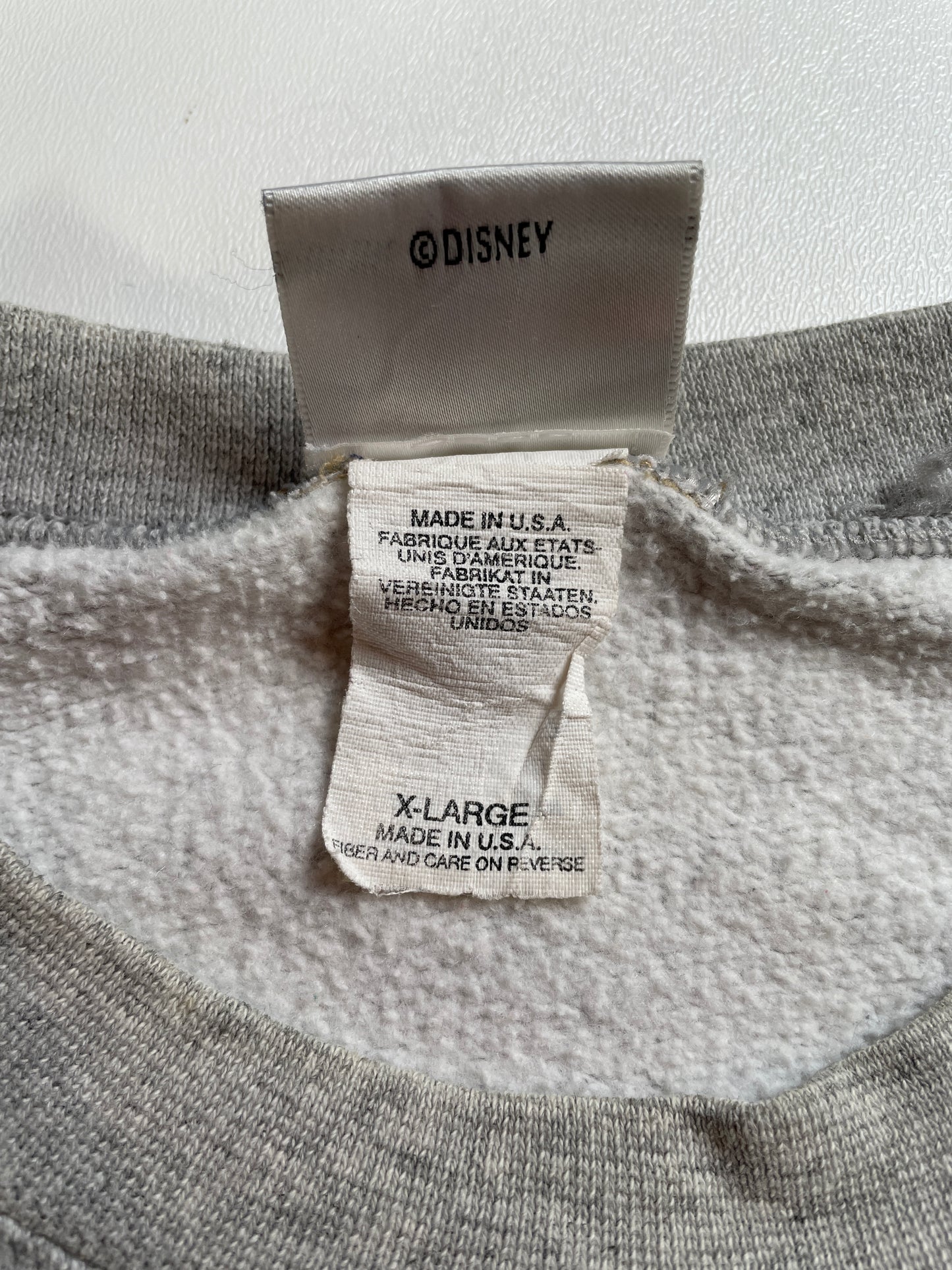 90's DISNEY MICKEY NEW YORK Made in USA Size XL Vintage Sweat-shirt / A3817