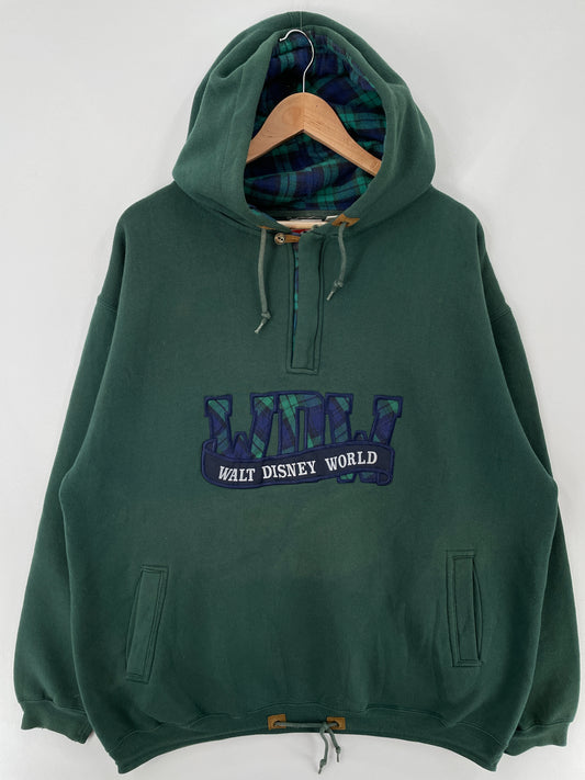 90's DISNEY WORLD Size XXL Vintage Hoodie Sweat-shirt / E150