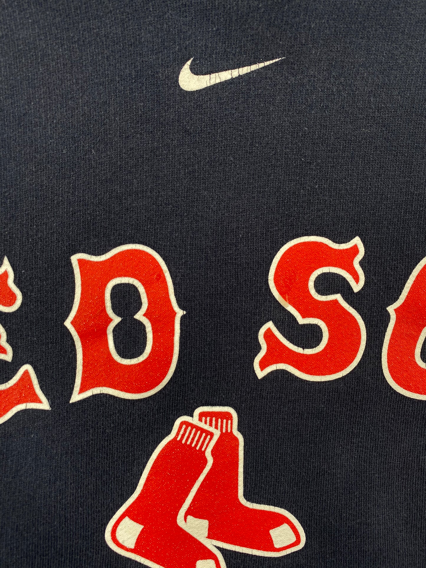 2005 NIKE BOSTON RED SOX Size L Vintage MLB Hoodie Sweat-shirt / A1381