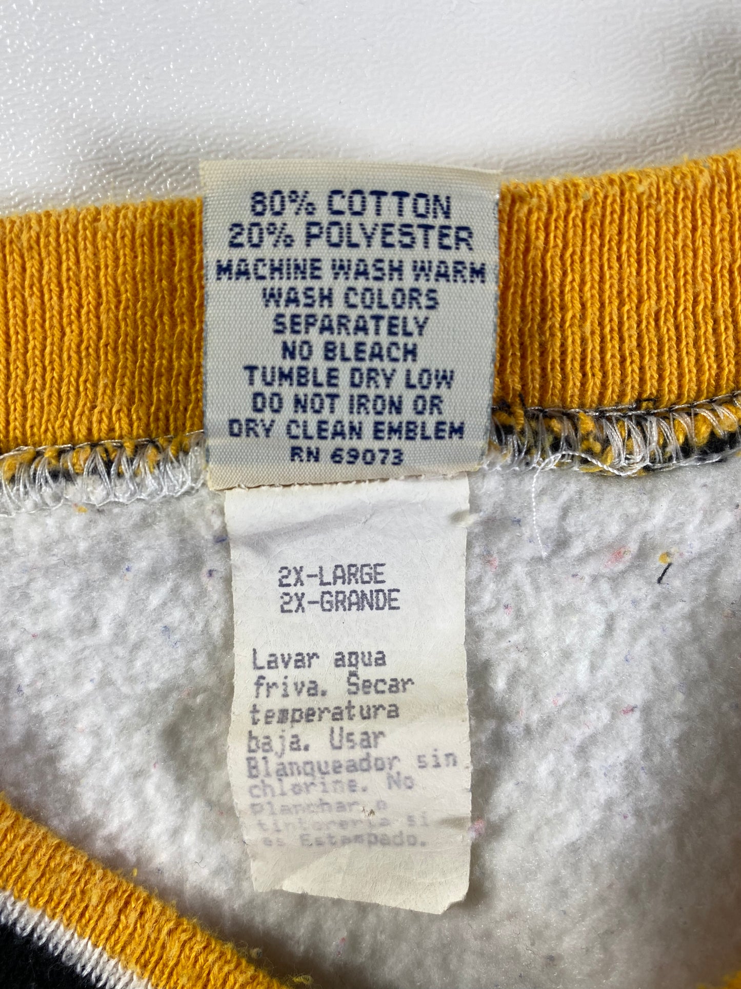 90’s HAWKEYES Made in USA Size XXL Vintage College Sweat-shirt / A454