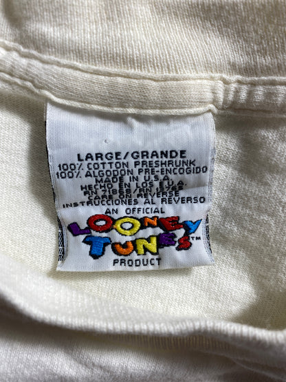 1997 LOONEY TUNES TAZ MADE IN USA Size L Vintage T-Shirts / K1593