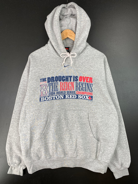 2004 NIKE x BOSTON RED SOX Size L Vintage MLB Hoodie Sweat-shirt / A7509