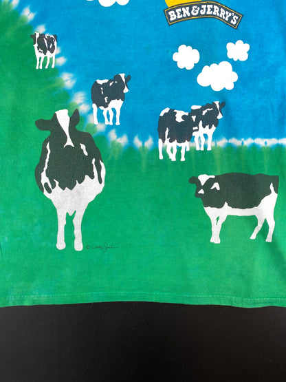 90’s LIQUID BLUE x BEN & JERRY'S Size XL Vintage T-Shirt / A1918