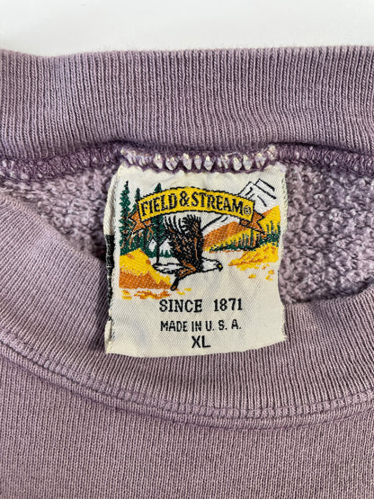 90's FIELD & STREAM Made in USA Size XL Vintage Animal Sweat-Shirt / E349