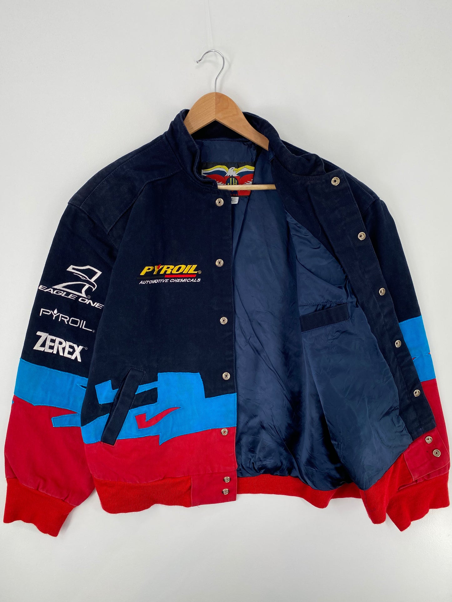 Vintage VALVOLIN Made in USA Size L Vintage Racing Jacket / A695