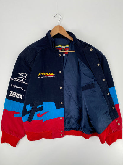 Vintage VALVOLIN Made in USA Size L Vintage Racing Jacket / A695