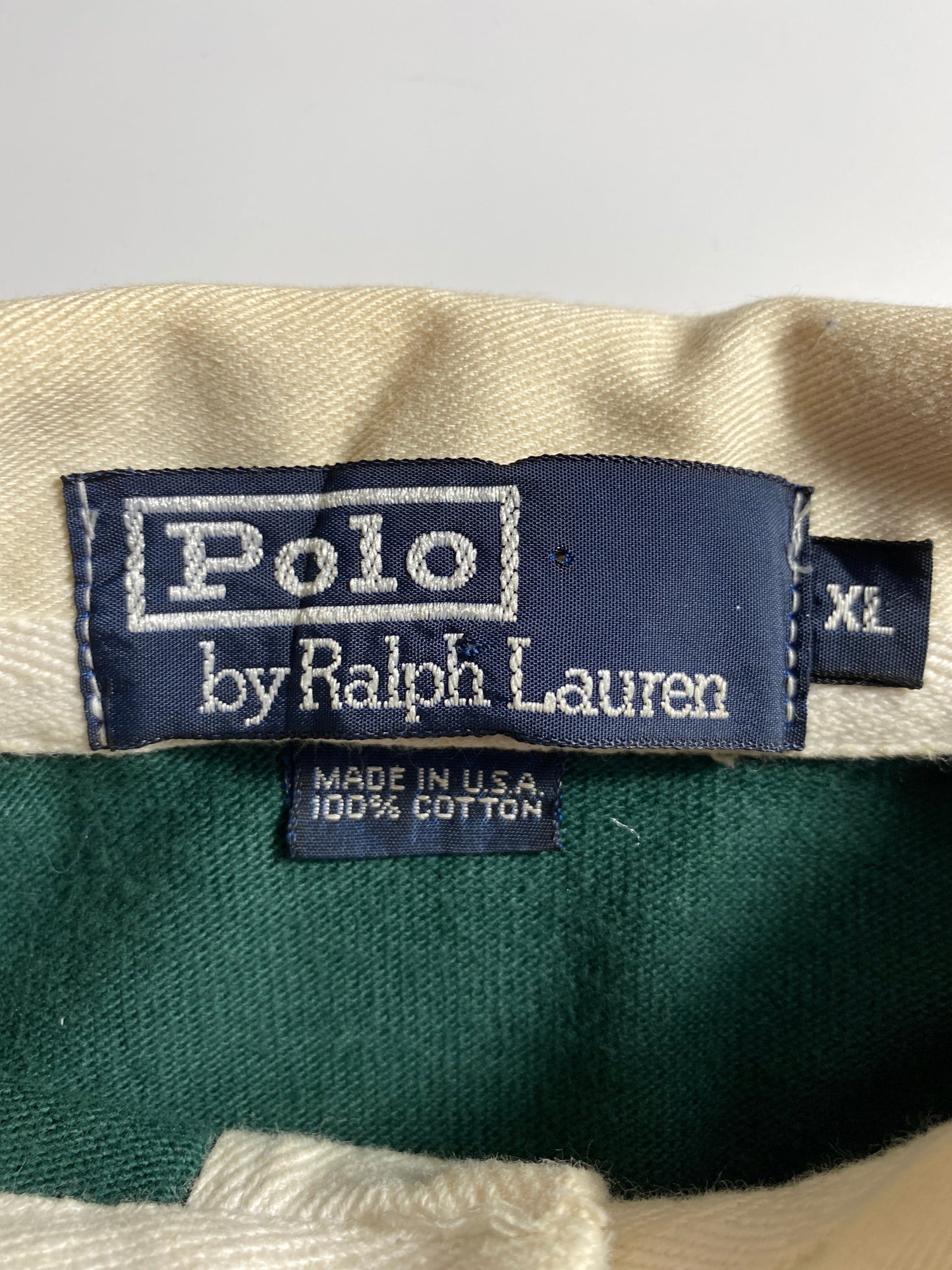 90's POLO RALPH LAUREN Size XL Vintage Rugby-Shirts / A4427
