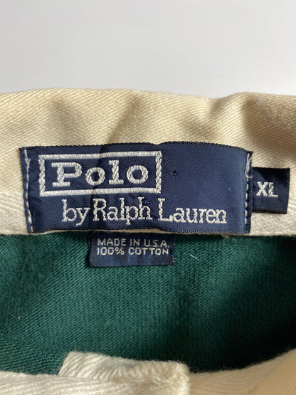 90's POLO RALPH LAUREN Size XL Vintage Rugby-Shirts / A4427