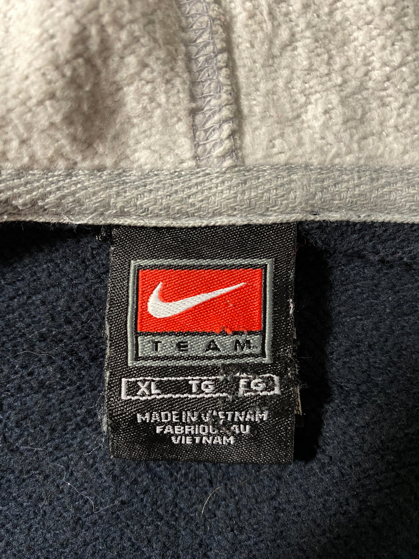 00’ NIKE x IOWA Size XL Vintage College Hoodie Zip-up Sweat-shirt / E2256S