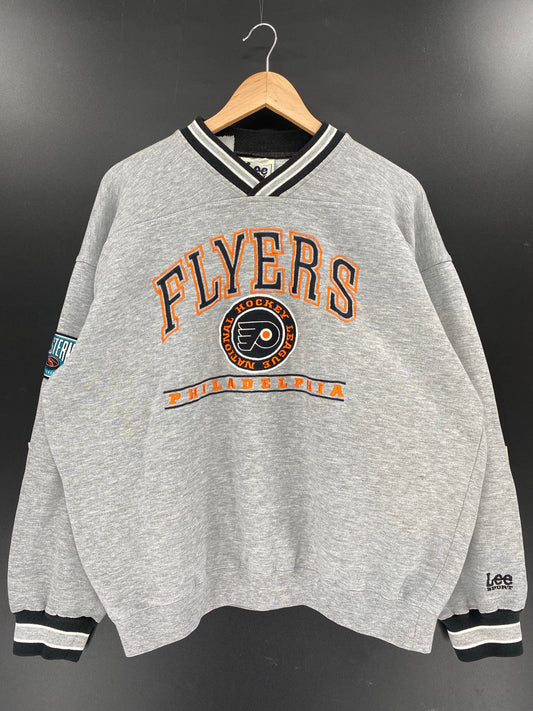 90’s PHILADELPHIA FLYERS Size L Vintage NHL Sweat shirt / k6198