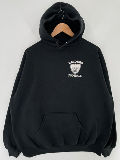 90's RAIDERS Made in USA Size XXL Vintage NFL Hoodie Sweat-shirt / E5479S