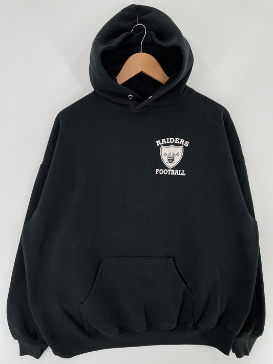 90's RAIDERS Made in USA Size XXL Vintage NFL Hoodie Sweat-shirt / E5479S