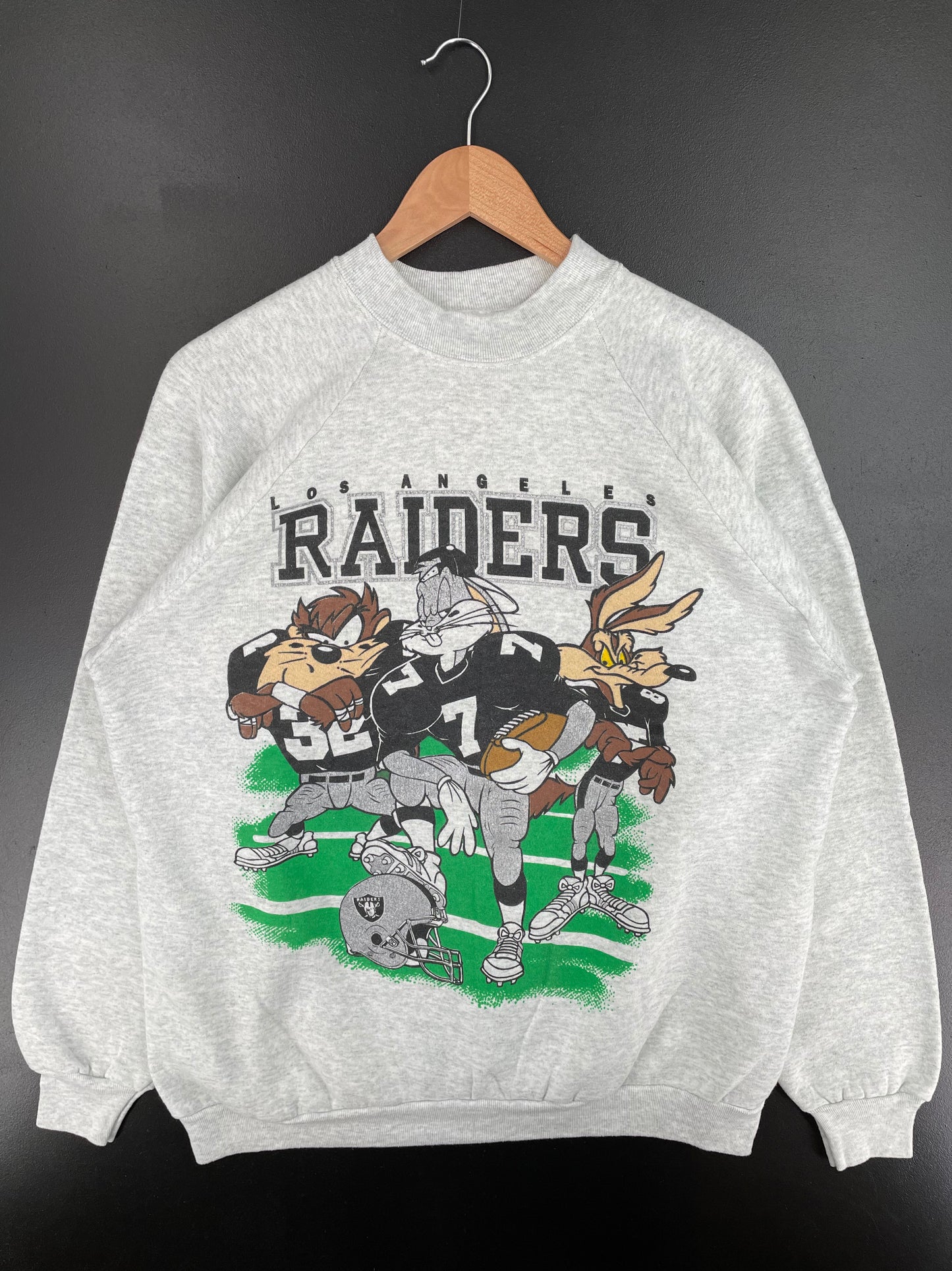 90's LOS ANGELES RAIDERS Made in USA Size XL Vintage NFL Sweat-shirt / A545
