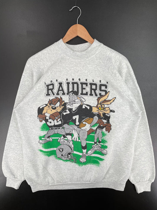 90's LOS ANGELES RAIDERS Made in USA Size XL Vintage NFL Sweat-shirt / A545