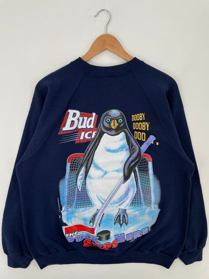 1996 BUD ICE Size XL Vintage Sweat-shirt / E9