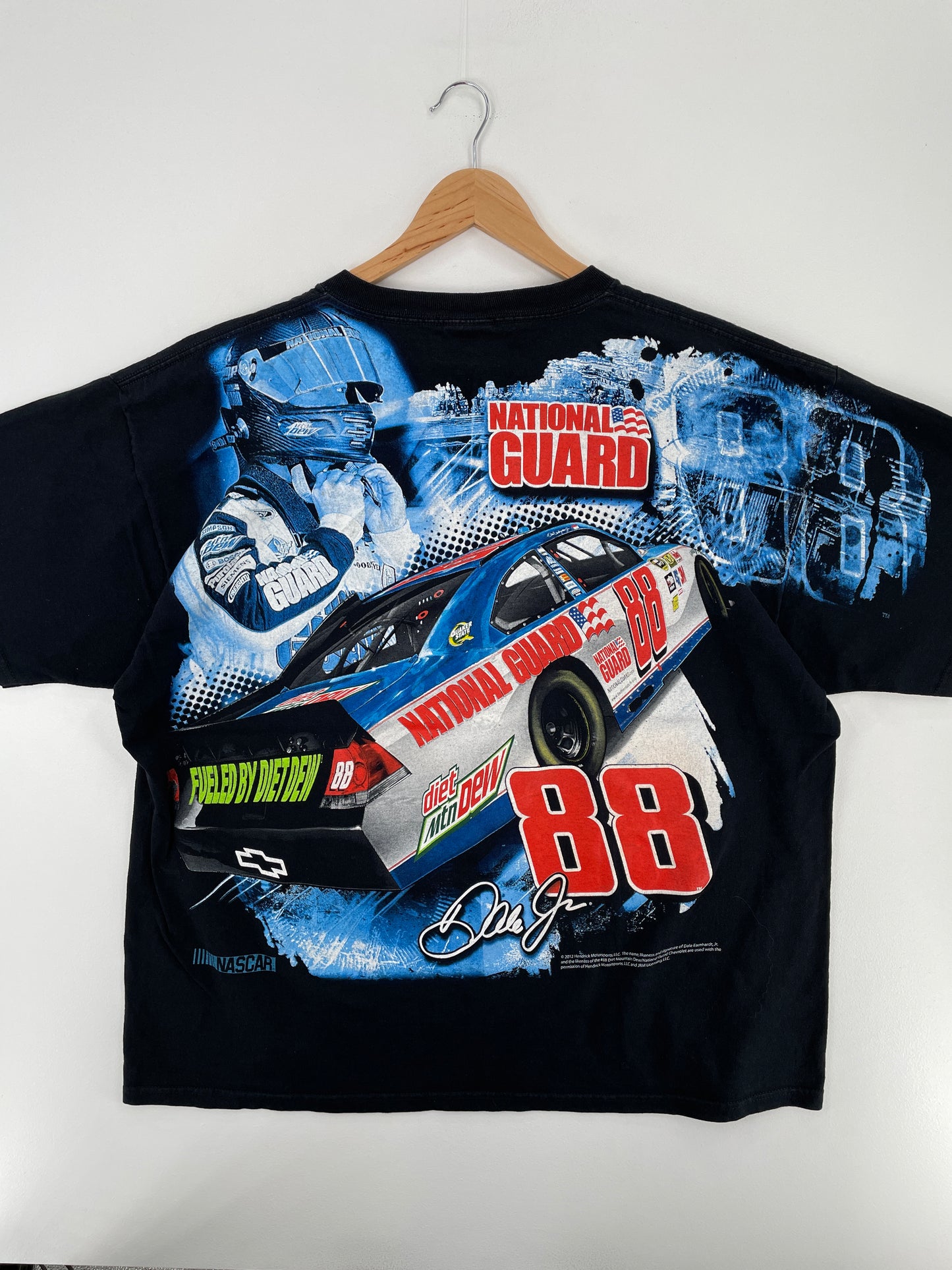 2012 NASCAR x DALE JR Size XXL Vintage Racing T-Shirt / A4108