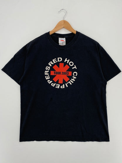 2003 RED HOT CHILI PEPPERS Size L Vintage Music T-Shirt / A5044