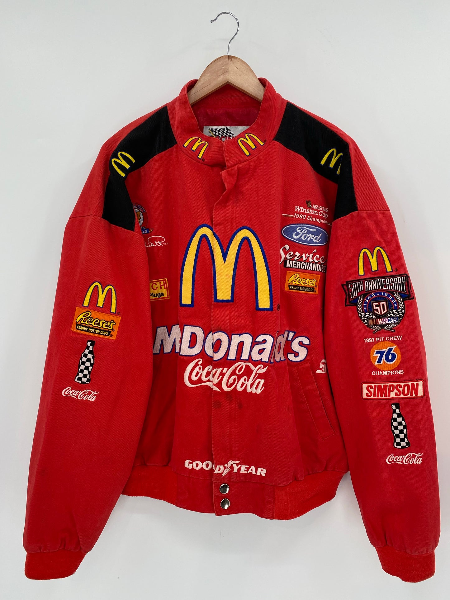 Vintage MCDONALD'S Size XL  Racing Jacket  / K6673