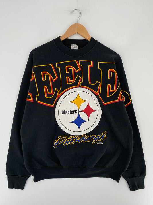1995 PITTSBURGH STEELERS Made in USA Size XL Vintage NFL Sweat-shirt / E5528S