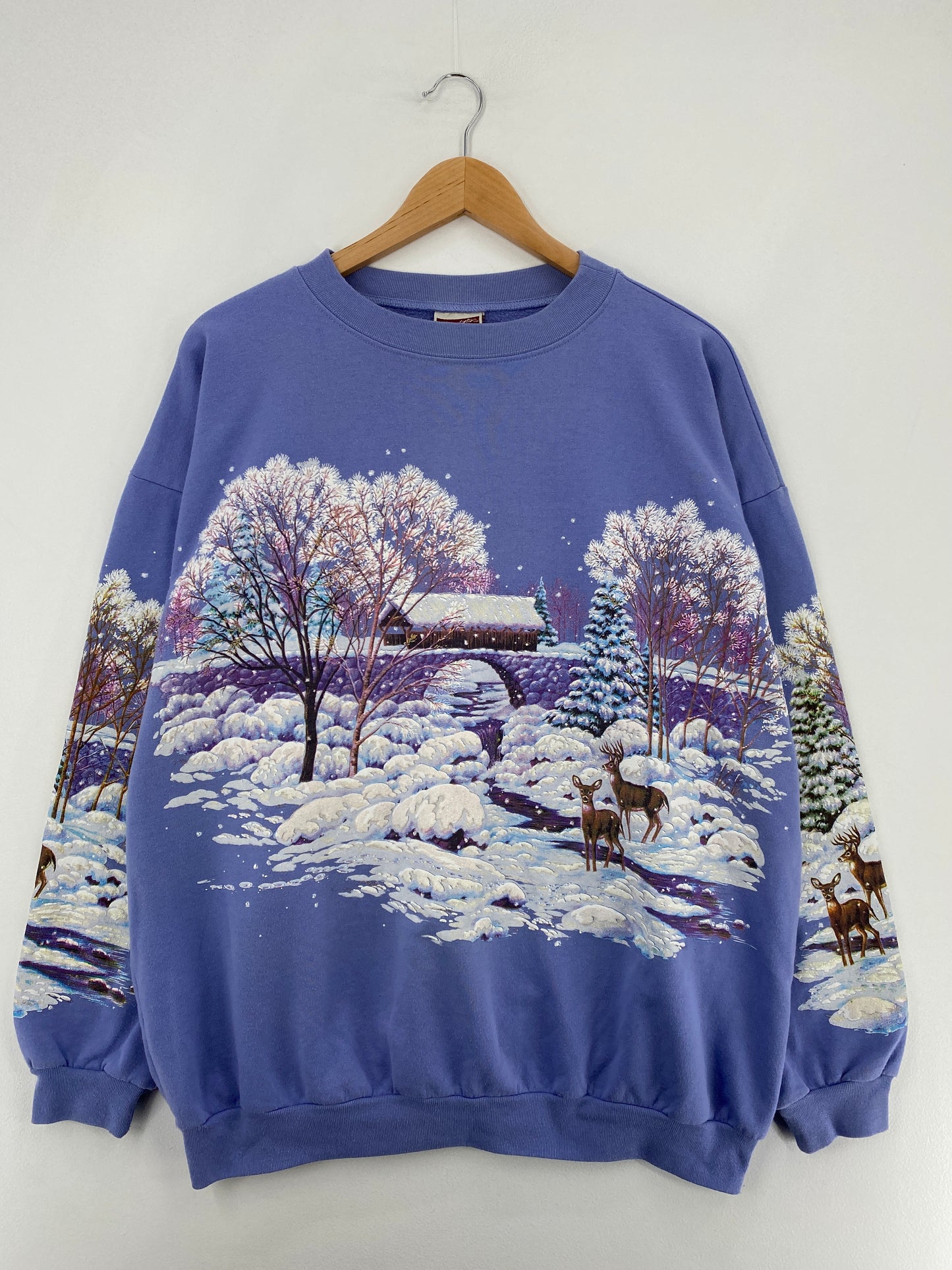 90’s DEER Made in USA Size XL Animal Sweat-Shirt / E2433S
