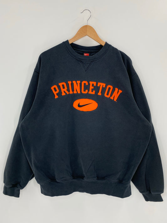 00' NIKE PRINCETON Size L Vintage Sweat-shirt / K5953
