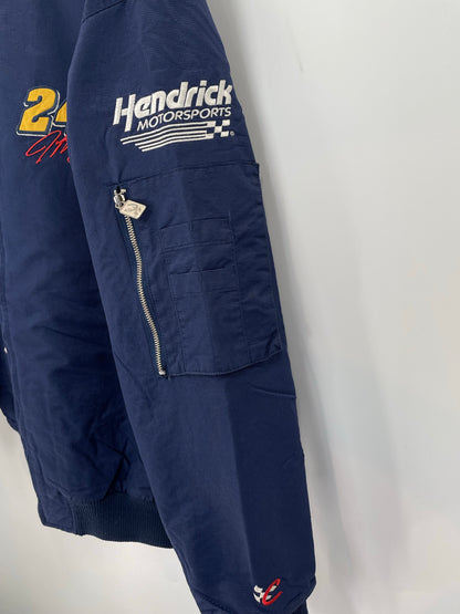 00' JEFF GORDON Size L Vintage Nylon Zip Up Jacket/ K8894