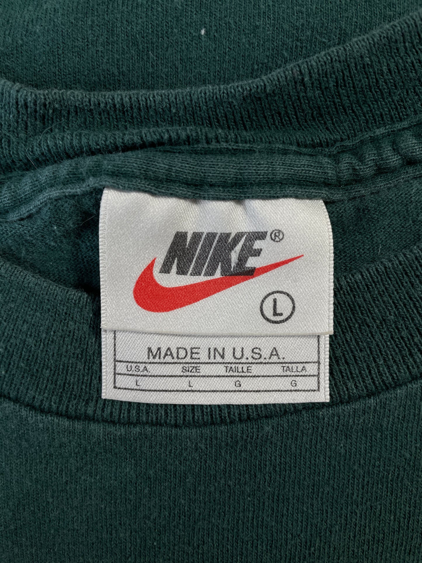 90's NIKE Made in USA Size L Vintage T-Shirt / E1545T