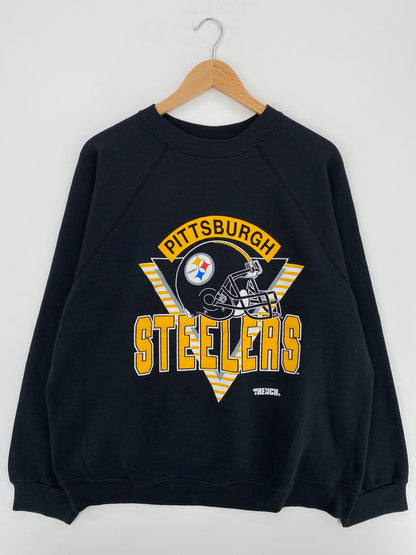 90's PITTSBURGH STEELERS Size XXL Vintage NFL Sweat-Shirt / A5247