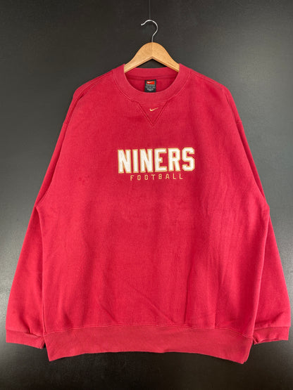 00' NIKE SAN FRANCISCO 49ERS Size L Vintage NFL Sweat-Shirt / A3522